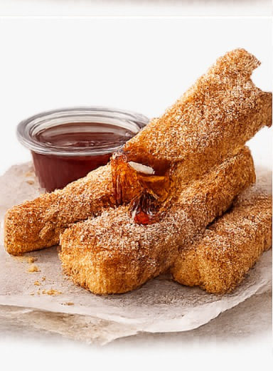 Sonic Breakfast French Toast Sticks French toast sticks served with maple syrup dipping sauce.