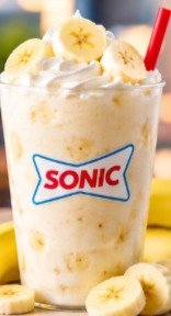 Vanilla plus banana fruit shake