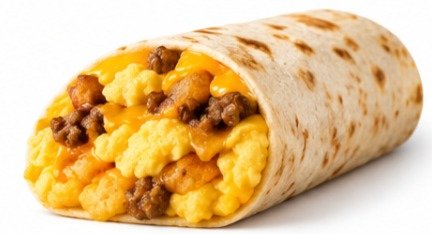 Sonic breakfast menu Regular Sausage Breakfast Burrito