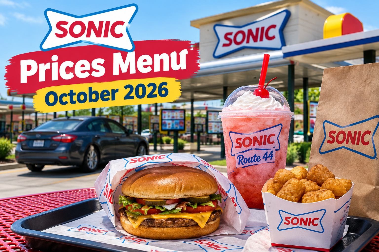 Sonic prices menu October 2026